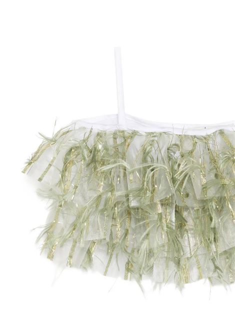 Top con frange A' LAPAGE | 25SAGTOP00090OLIVA